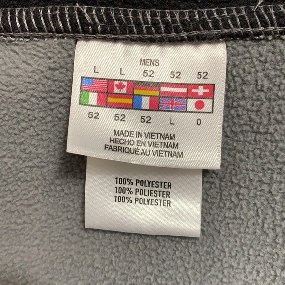 Spyder Raider Full-Zip Sweater Fleece Jacket Large Gray/Black - Picture 8 of 12